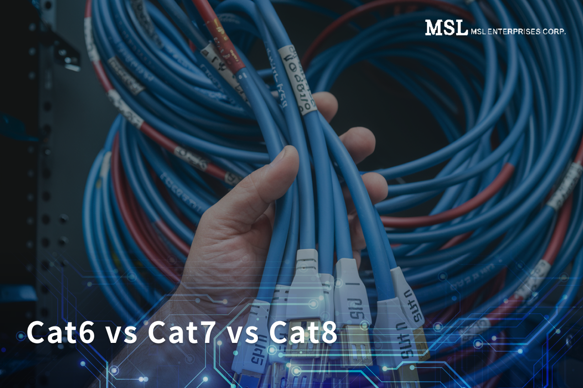 Cat6 vs Cat7 vs Cat8: Differences in Ethernet Cables Explained