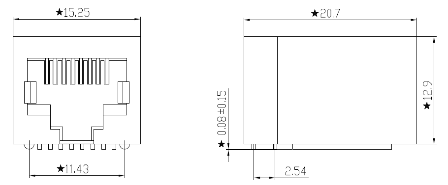 Components of RJ45 Jack 02